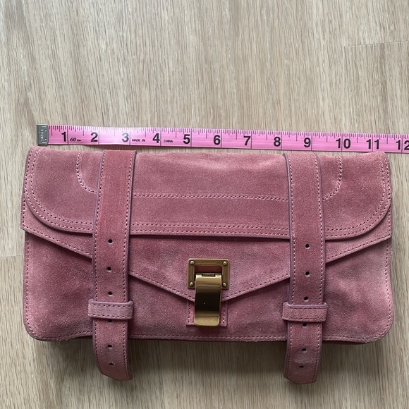 Proenza Schouler PS1 Suede Pochette in “Antique Pink” - Picture 12 of 13